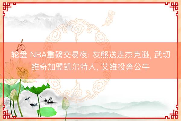 轮盘 NBA重磅交易夜: 灰熊送走杰克逊， 武切维奇加盟凯尔特人， 艾维投奔公牛
