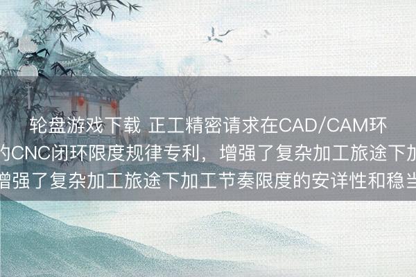 轮盘游戏下载 正工精密请求在CAD/CAM环境下基于动态特征模子的CNC闭环限度规律专利，增强了复杂加工旅途下加工节奏限度的安详性和稳当性