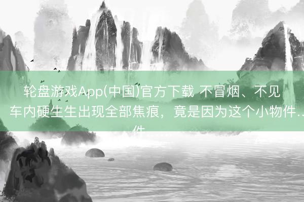 轮盘游戏App(中国)官方下载 不冒烟、不见火，车内硬生生出现全部焦痕，竟是因为这个小物件……