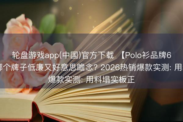 轮盘游戏app(中国)官方下载 【Polo衫品牌618测评】哪个牌子低廉又好意思瞻念? 2026热销爆款实测: 用料塌实板正